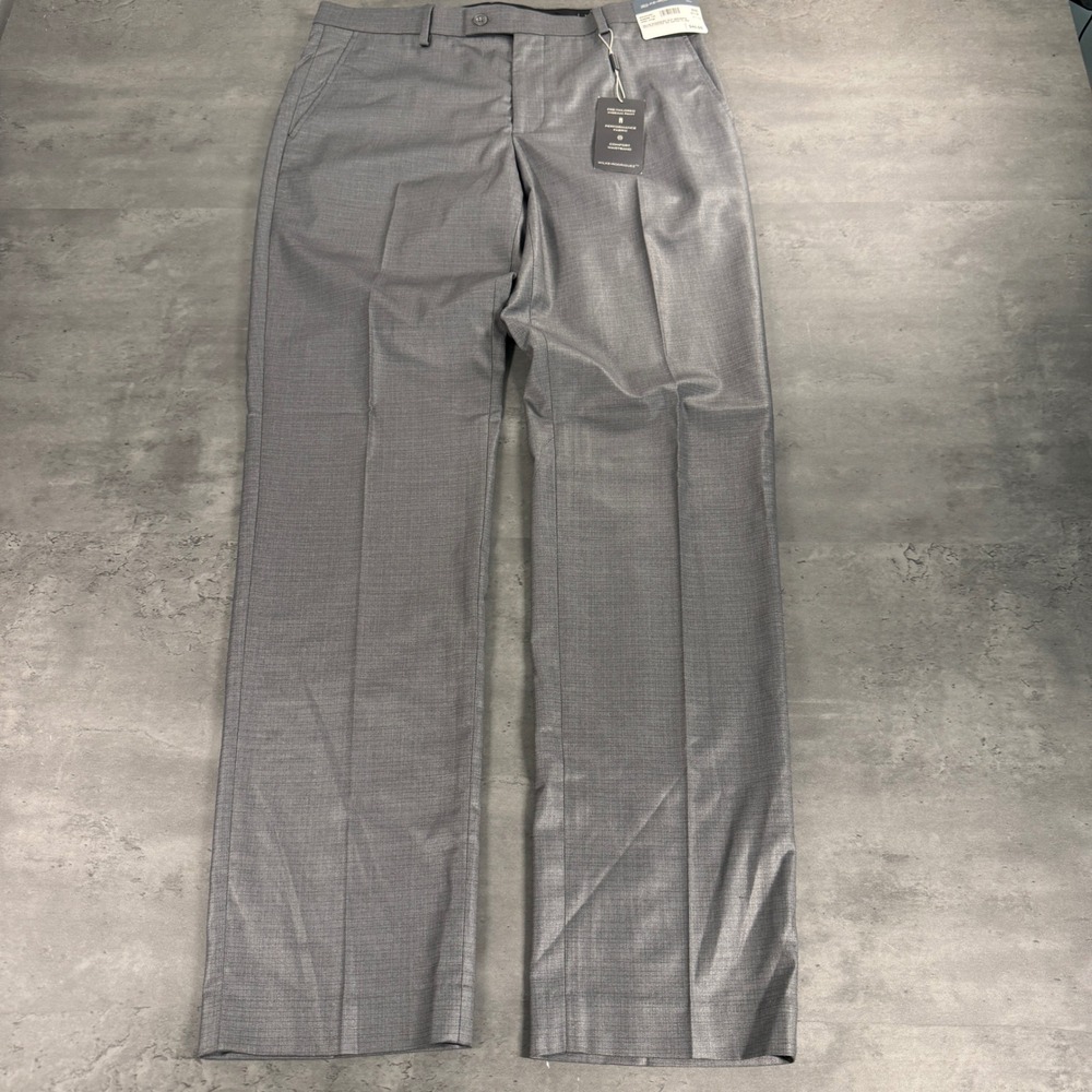 Wilke Rodriguez Dress Pants Mens 34x34 Grey Performance Comfort Suit Separate